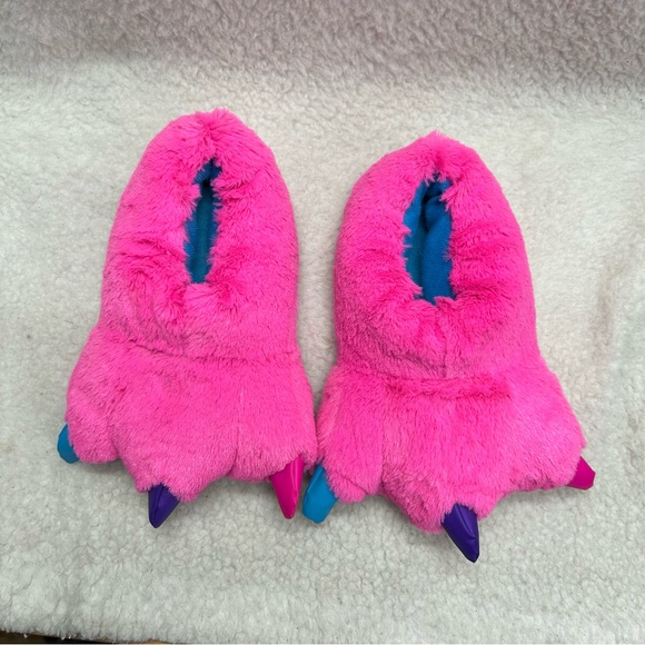 Flash Lights Claws Kids Slippers pink size Large READ - Picture 4 of 12